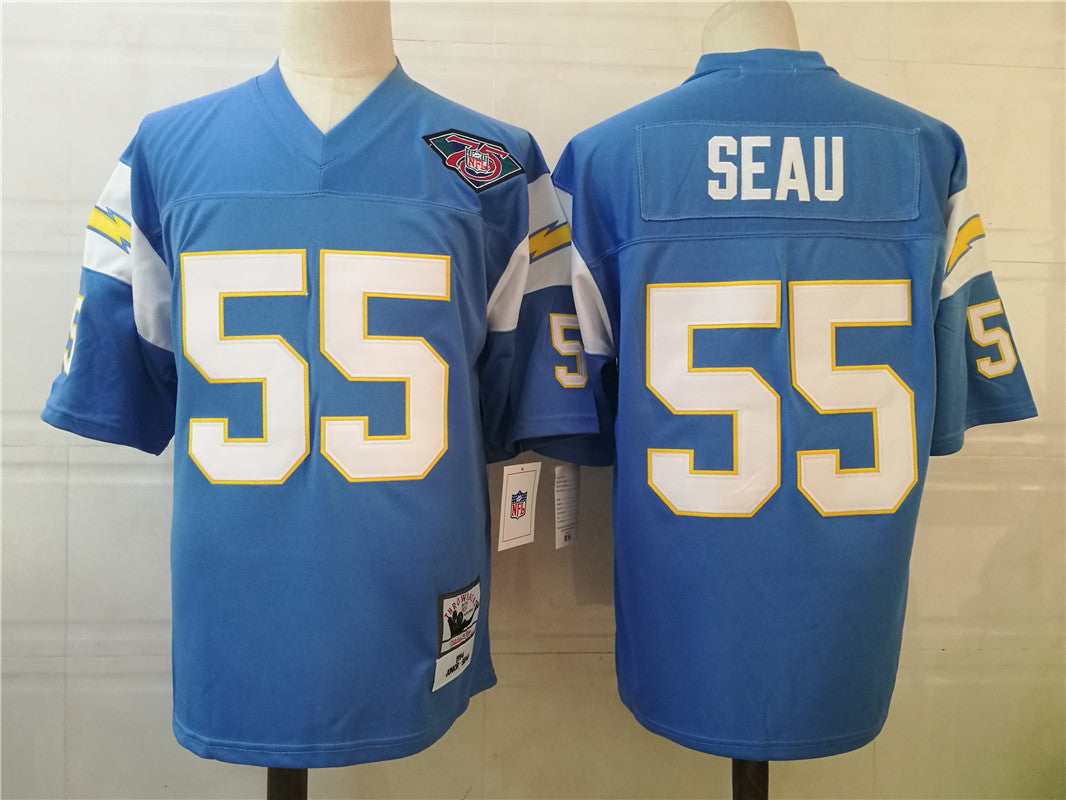Jersey Los Angeles Chargers Mitchell & Ness Throwback Azul