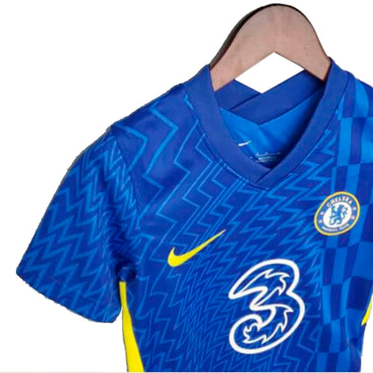 Kit Infantil Chelsea I 21/22 Unissex - Azul+Amarelo