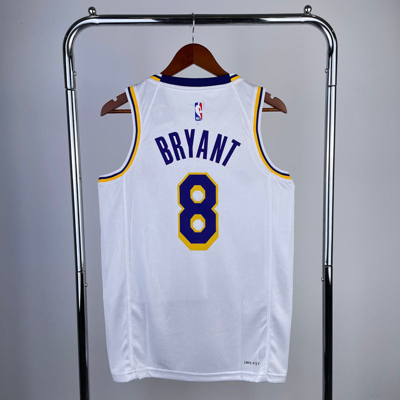 Regata NBA Los Angeles Lakers Association Edition Kobe Bryant 8 Branca