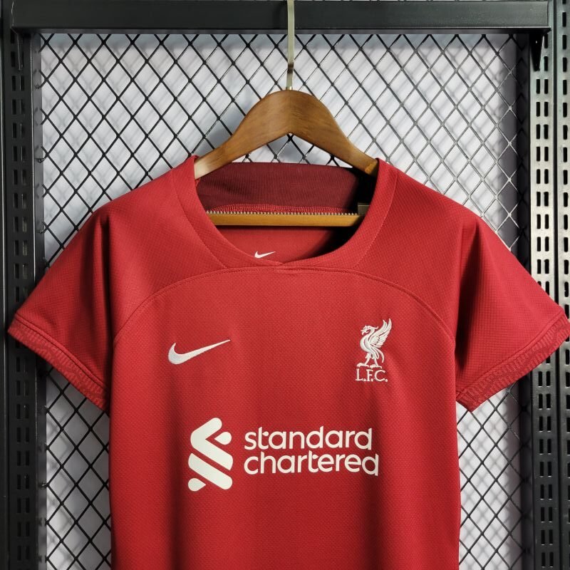 Camisa Feminina Vermelha Home Liverpool 22/23