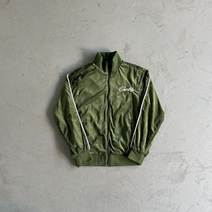 Conjunto Corteiz VVS Velour Jacket Green