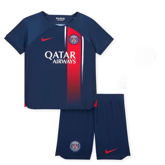 Kit Infantil PSG Home 23/24 Unissex - Azul