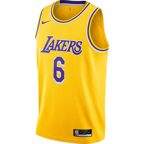 Regata NBA Los Angeles Lakers  james n°6  Masculina - Amarelo+Roxo