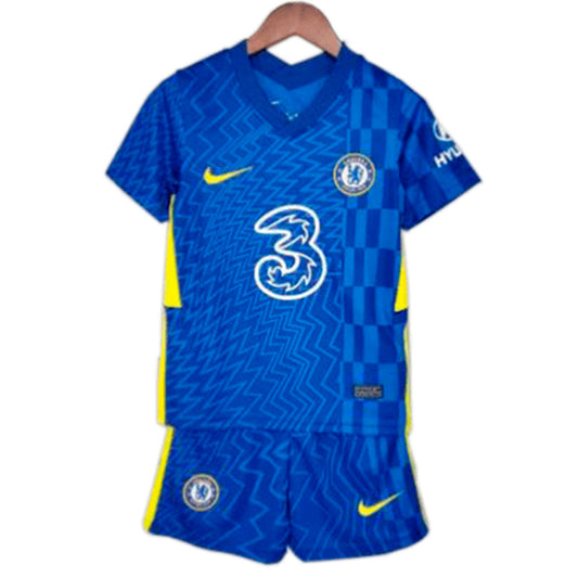 Kit Infantil Chelsea I 21/22 Unissex - Azul+Amarelo