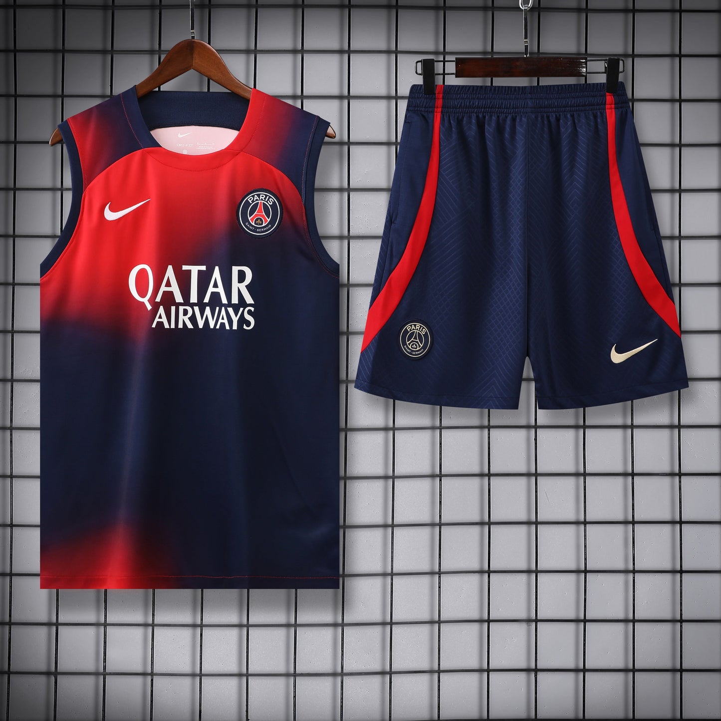 Kit Camisa Regata e Short PSG 23/24