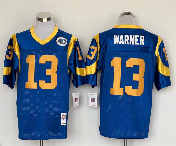 Jersey Los Angeles Rams Mitchell & Ness Throwback Azul