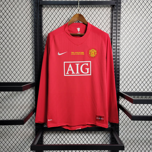 Manchester United Champions League version RETRO Long Sleeve 2007/08