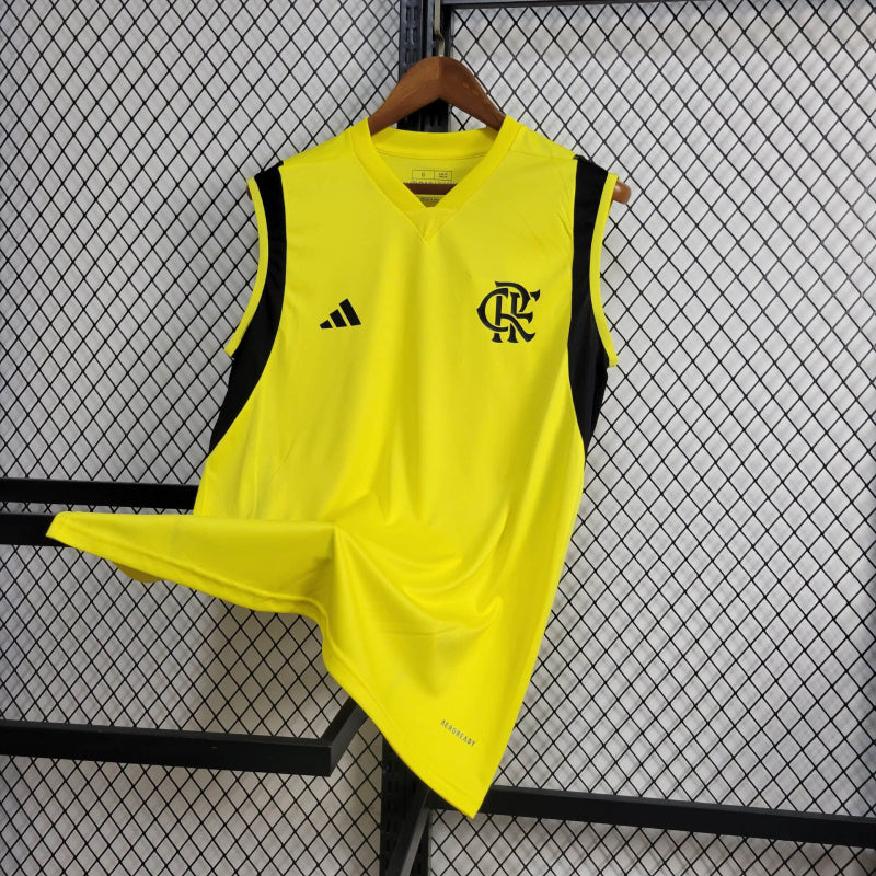 Regata Flamengo Treino Amarela 24/25 - Adidas Versão Torcedor