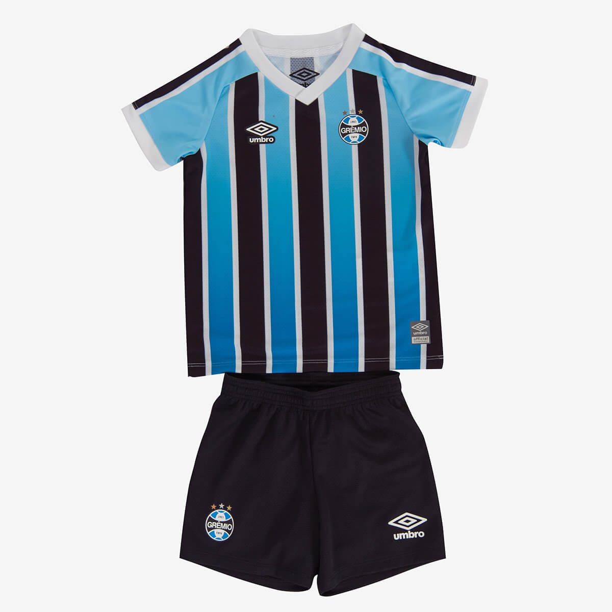 Kit Infantil Grêmio I 22/23 Unissex - Azul+Preto