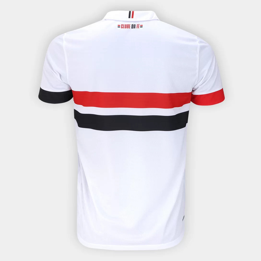 Camisa São Paulo I 24/25 s/n° Torcedor New Balance Masculina - Branco+Vermelho