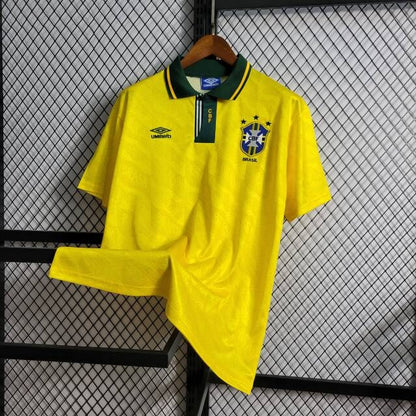 Camisa Amarela Retrô Brasil 1991