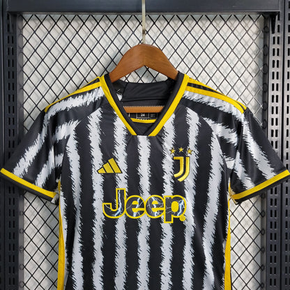 Kit Adidas Juventus I - 2023/24 Infantil