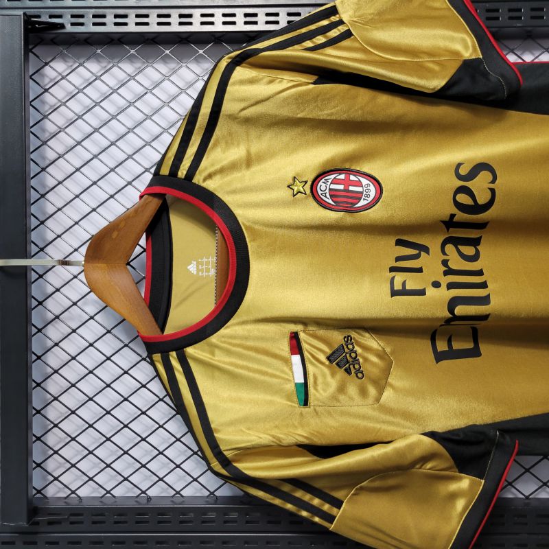 Camisa Dourada Retro Milan 13/14