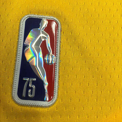 Regata NBA Los Angeles Lakers James n°23  Masculina - Amarelo+Roxo