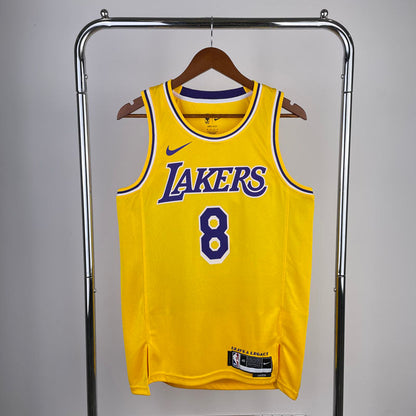 Regata NBA Los Angeles Lakers Icon Edition Kobe Bryant 8 Amarela