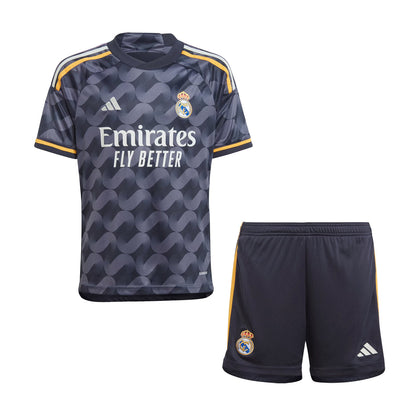 Kit Infantil Real Madrid Away 23/24 Unissex - Azul+Marinho