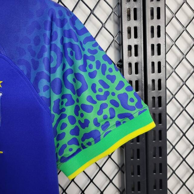 Camisa Azul Brasil Feminina Copa do Mundo 2022