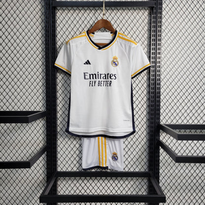 Kit Adidas Real Madrid I - 2023/24 Infantil