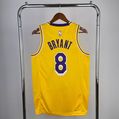 Regata NBA Los Angeles Lakers Icon Edition Kobe Bryant 8 Amarela