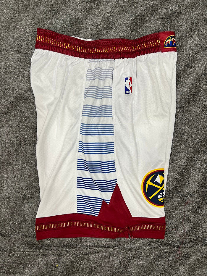 Short NBA Denver Nuggets City Edition Branco