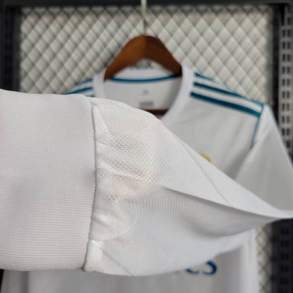 Camisa Manga Longa Branca Retro Real Madrid 16/17