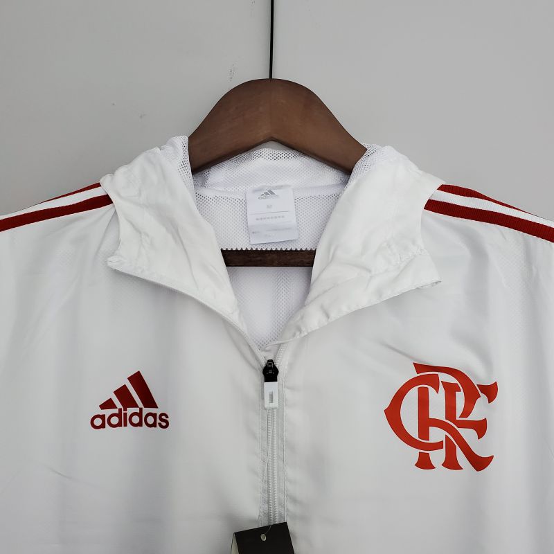 Corta Vento Flamengo Branco e Vermelho