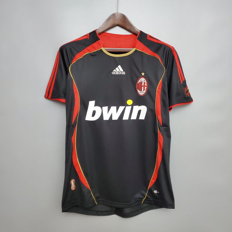 Camisa Preta Teamgeist Retro Milan 06/07