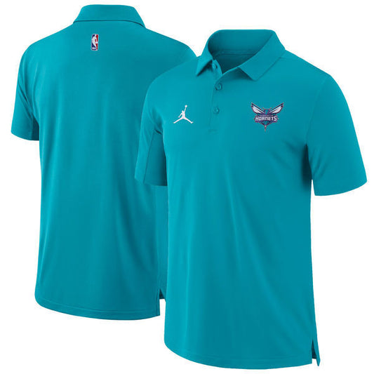 Camisa Polo Nike Charlotte Hornets - Azul