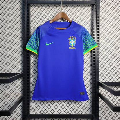 Camisa Azul Brasil Feminina Copa do Mundo 2022