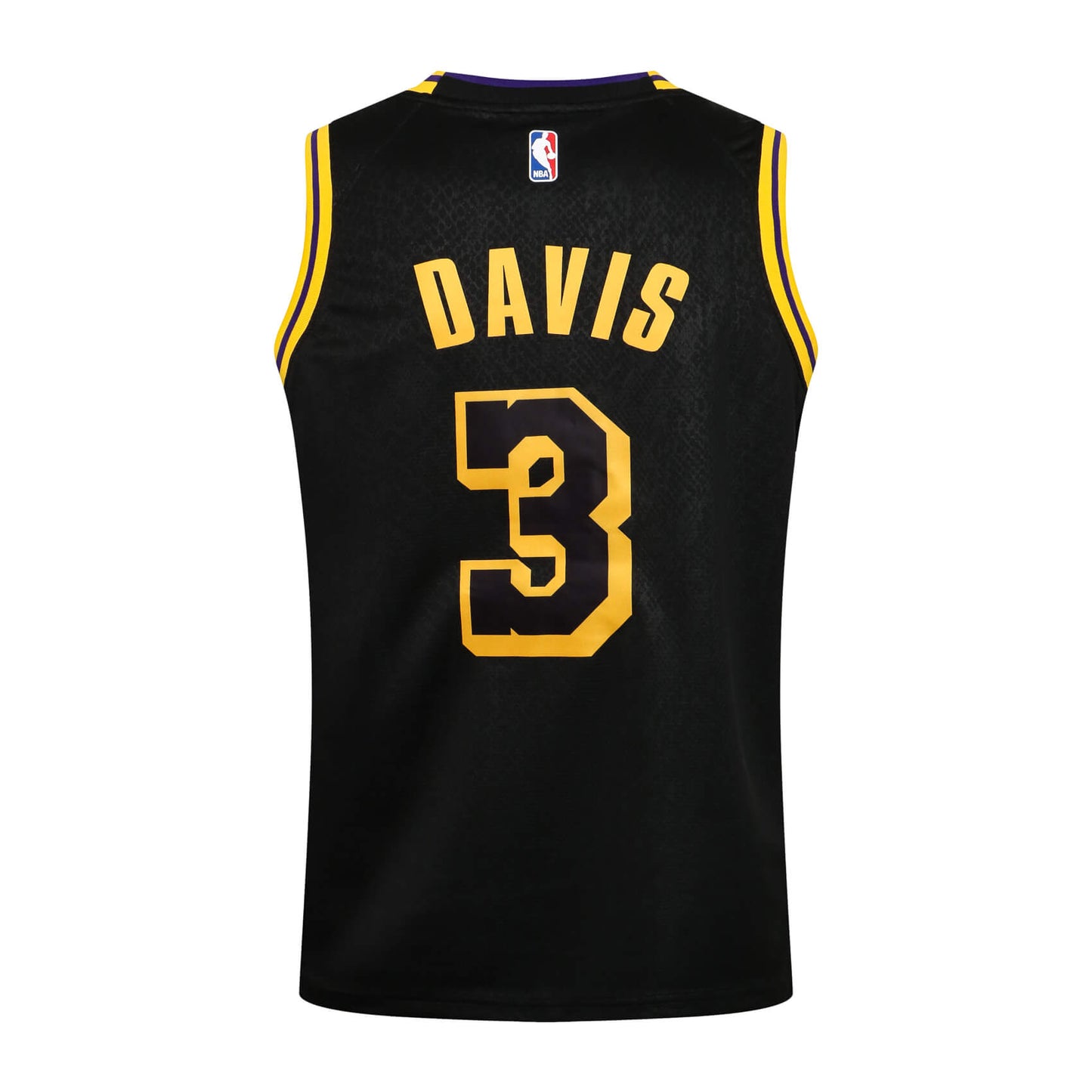 Regata Los Angeles Lakers Davis N°3 Masculina - Preto