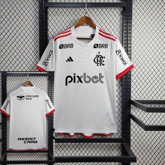 Camisa Flamengo Away + Patrocínios 24/25 - Versão Torcedor