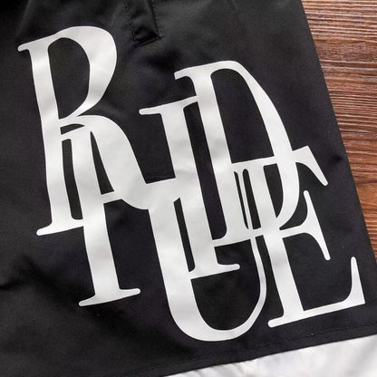 Rhude Side Logo Shorts Black
