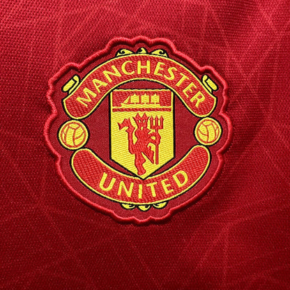 Kit Infantil  Manchester United Home 23/24 Unissex - Vermelho