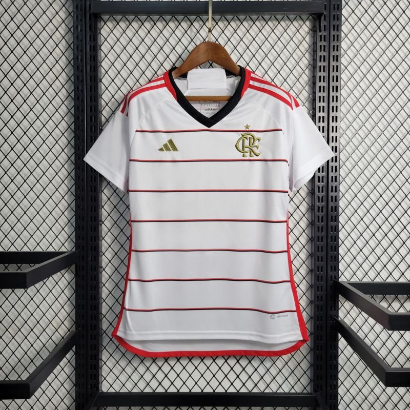 Camisa Feminina Branca Away Flamengo 23/24