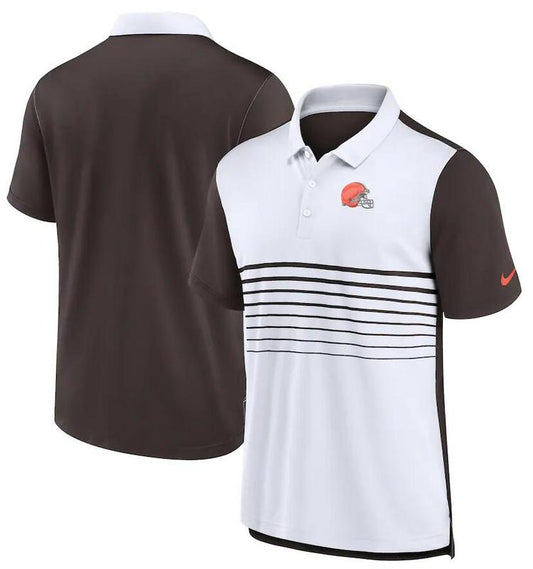 Camisa Polo Nike Cleveland Browns - Branca/Marrom