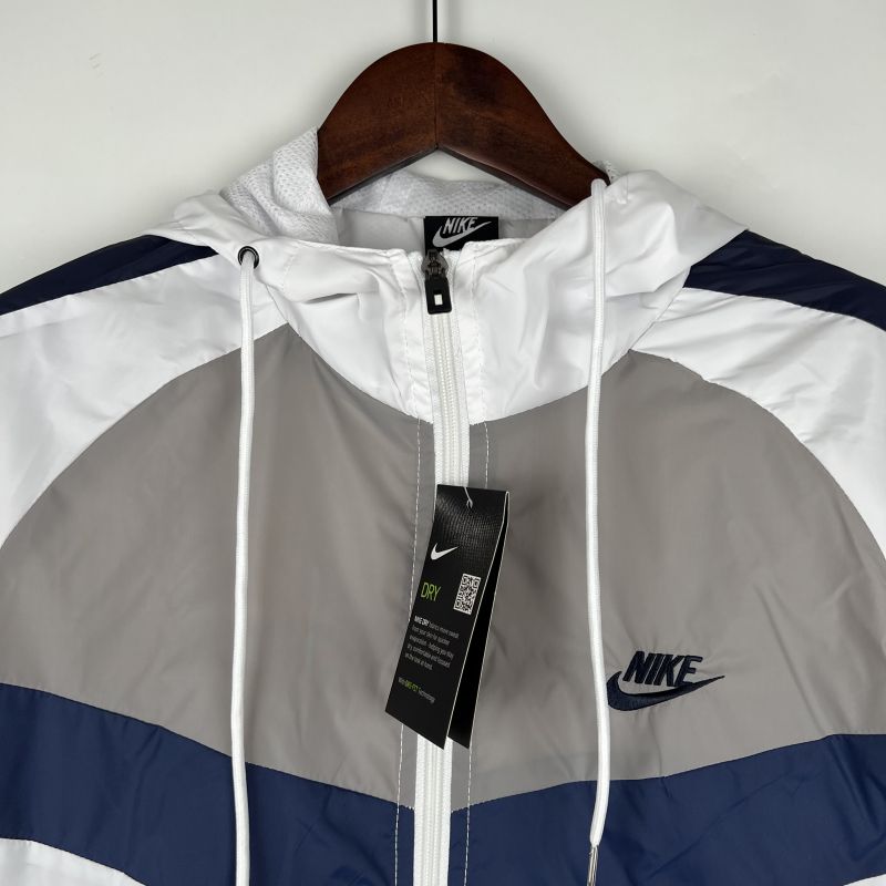 Corta Vento Preto Nike Branco x Azul