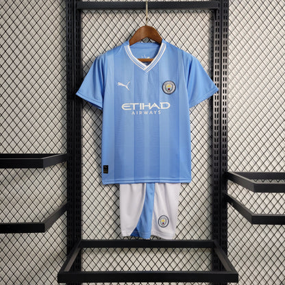 Kit Puma Manchester City I - 2023/24 Infantil