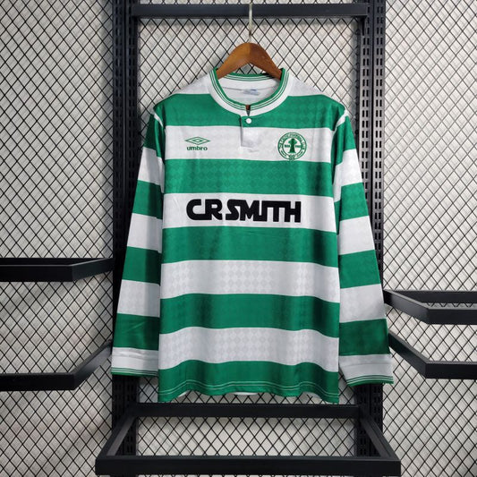 Camisa Manga Longa Retrô Celtic Verde 1988