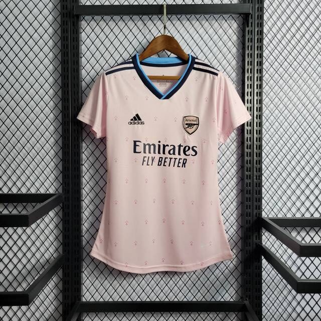 Camisa Feminina Rosa Arsenal Away - 22/23