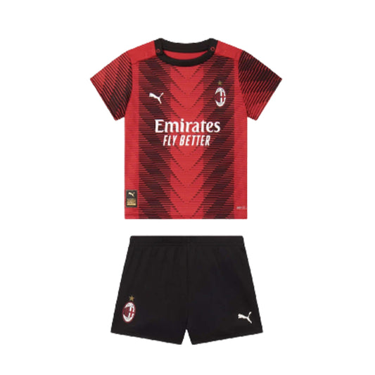 Kit Infantil Milan I  23/24 Unissex - Vermelho+Preto