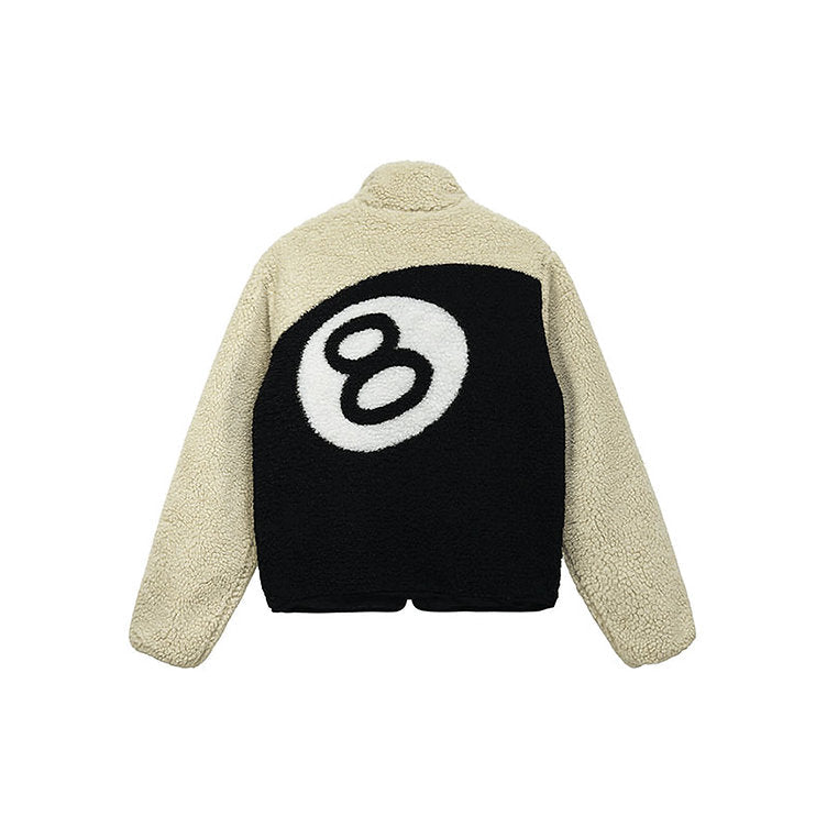 Jaqueta Stussy 8 Ball Sherpa Dupla Face