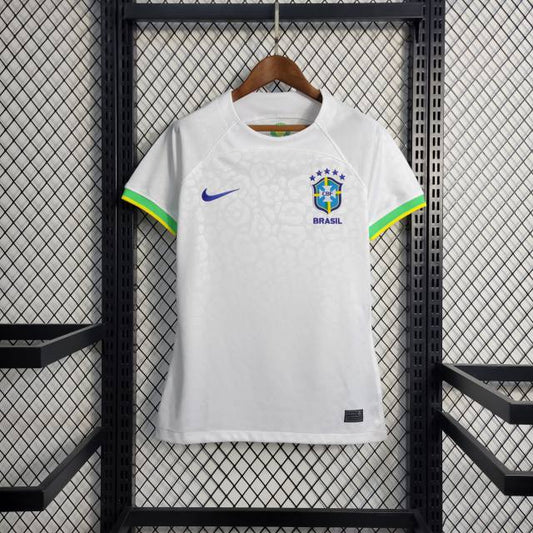 Camisa Feminina Branca Brasil Copa do Mundo 2022 - Concept
