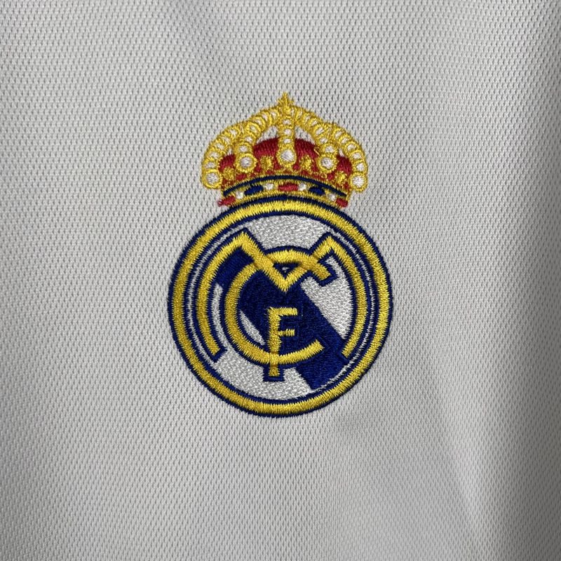 Camisa Branca Home Manga Longa Real Madrid - 23/24