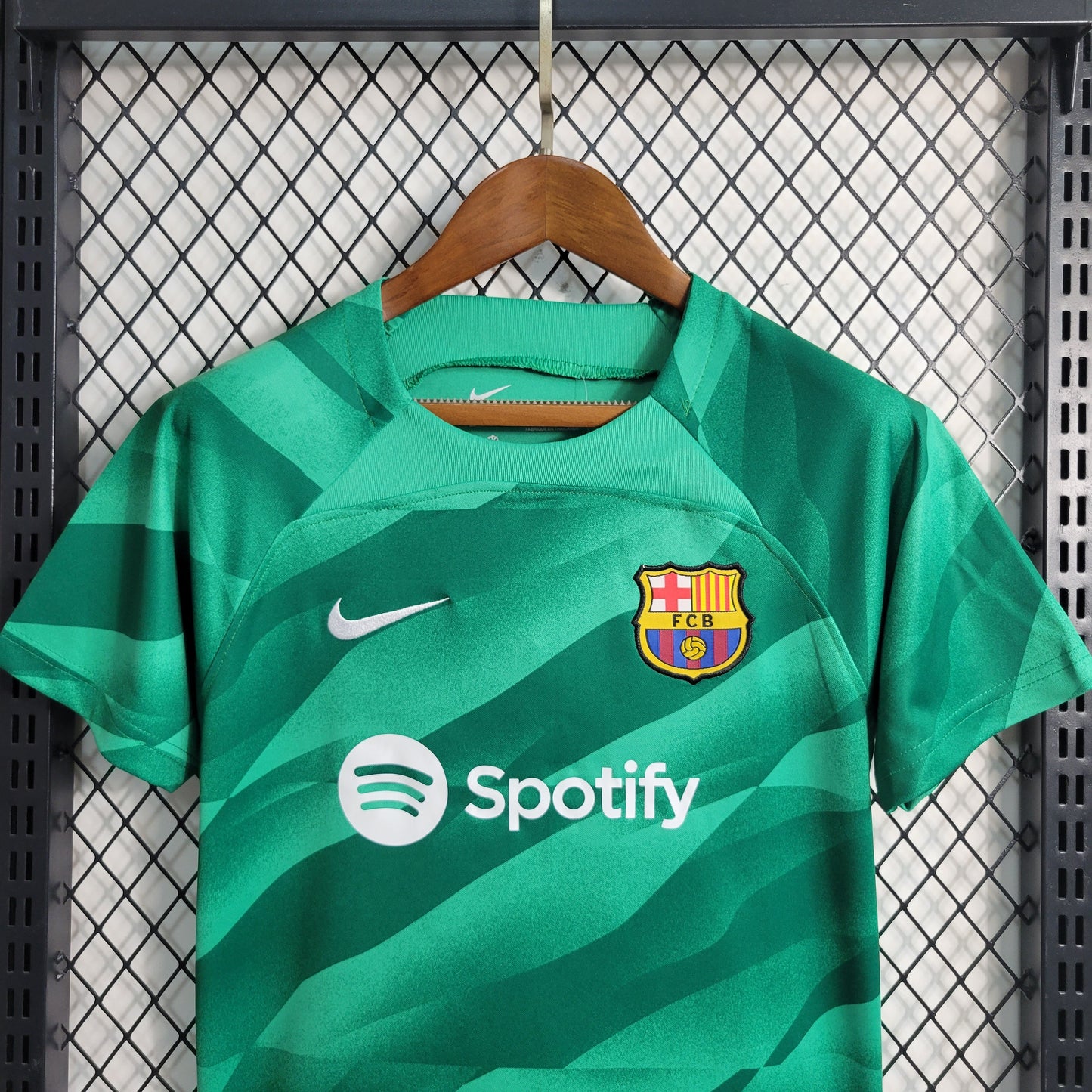 Kit Nike Barcelona Goleiro Verde - 2023/24 Infantil