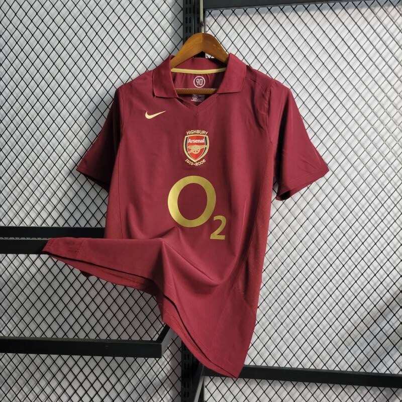 Camisa Retro Arsenal Vinho 2005