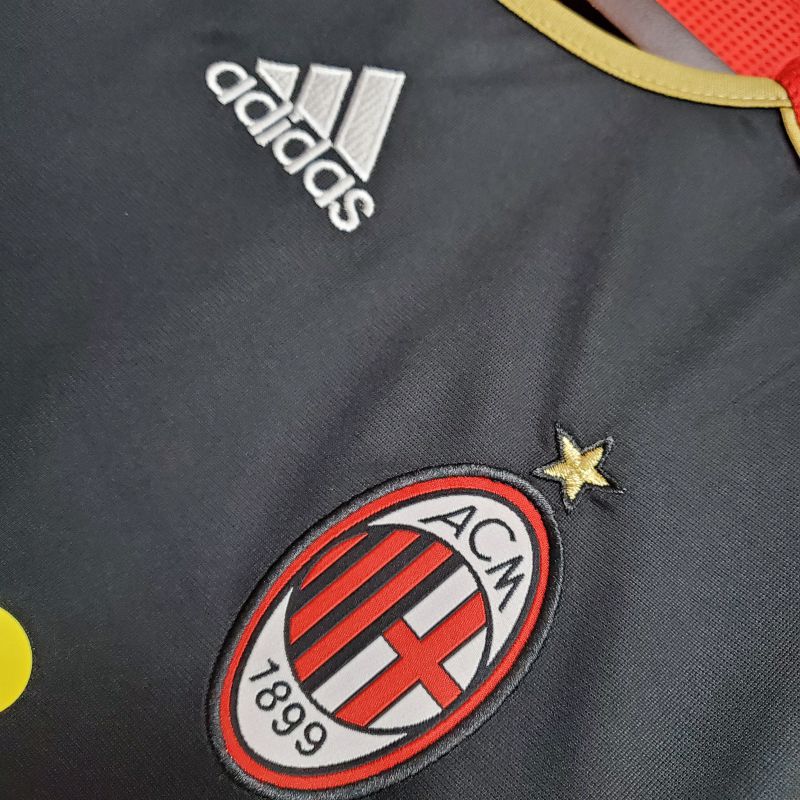 Camisa Preta Teamgeist Retro Milan 06/07