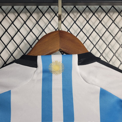 Kit Adidas Argentina I - 2022 Infantil 3 Estrelas