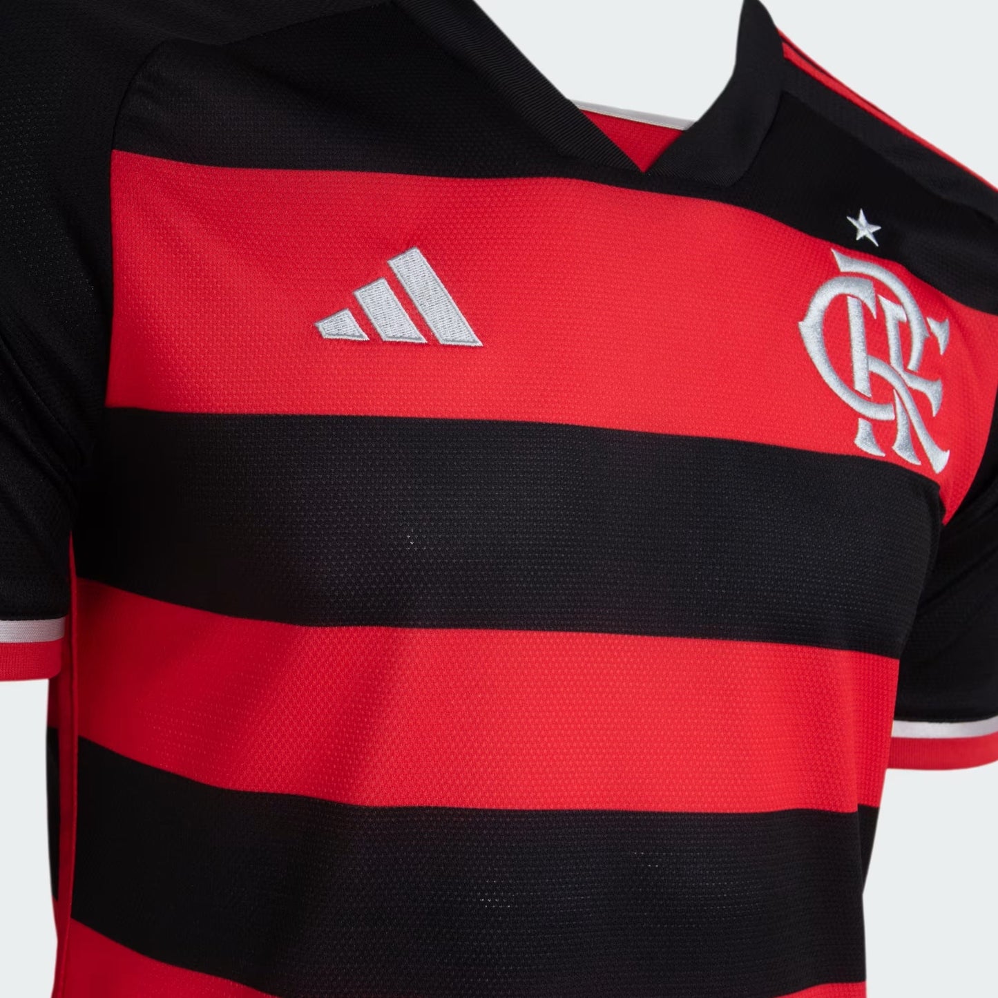 Camisa do Flamengo Home 24/25 s/n Torcedor Masculino - Preto e Vermelho