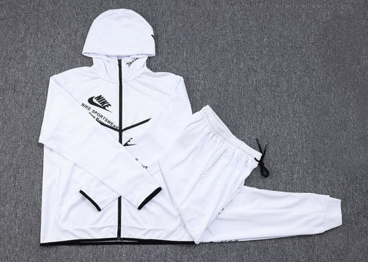 Conjunto SportWear Nike Tech Fleece Branco