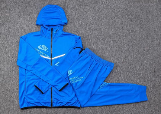 Conjunto SportWear Nike Tech Fleece Azul